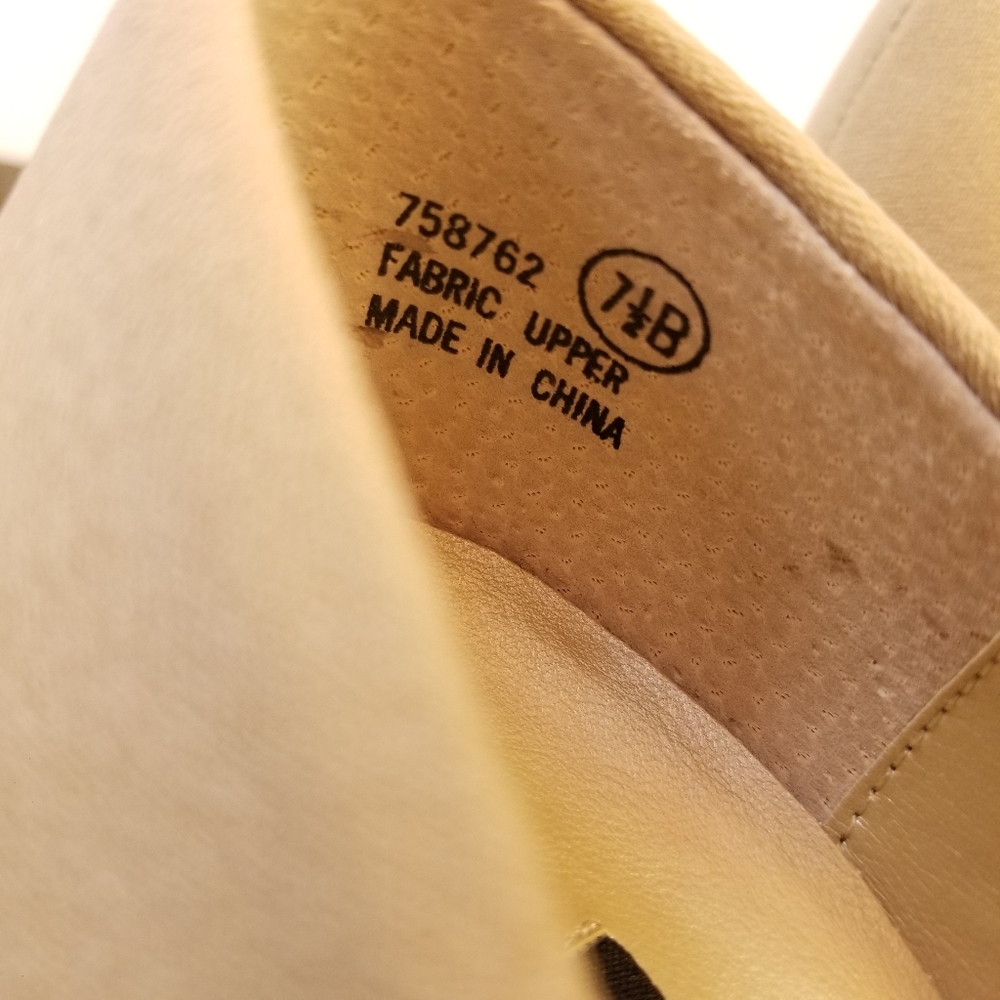 Jasmin Classic Beige/Khaki Fabric Pumps/Heels - Picture 13 of 14